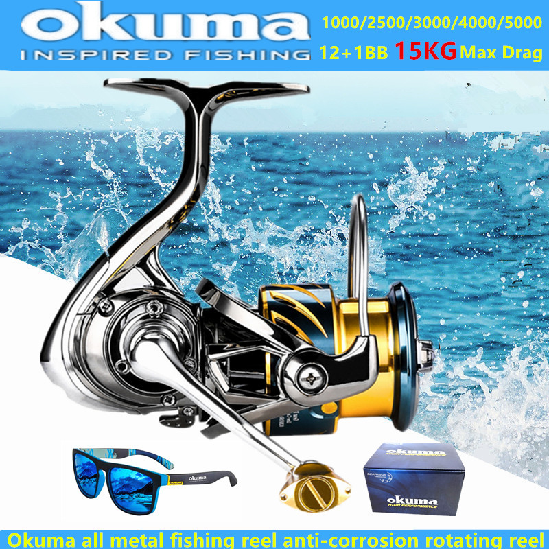 Daiwa Reel Bg - Okuma Tüm Metal Balıkçılık Makarası 12+1BB15KG